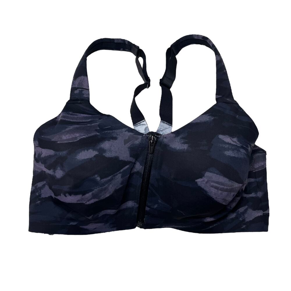 Victoria's Secret Knockout Front-Close Sports Bra Dreamy Zebra Size 34DD
